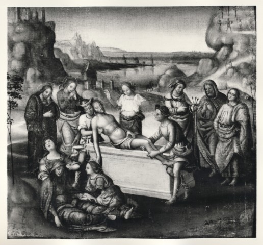 A. C. Cooper — Anonimo umbro sec. XV/ XVI - Deposizione di Cristo nel sepolcro — insieme